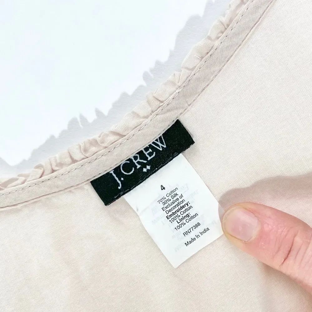 J. Crew blush ruffle tunic - Picture 6 of 9